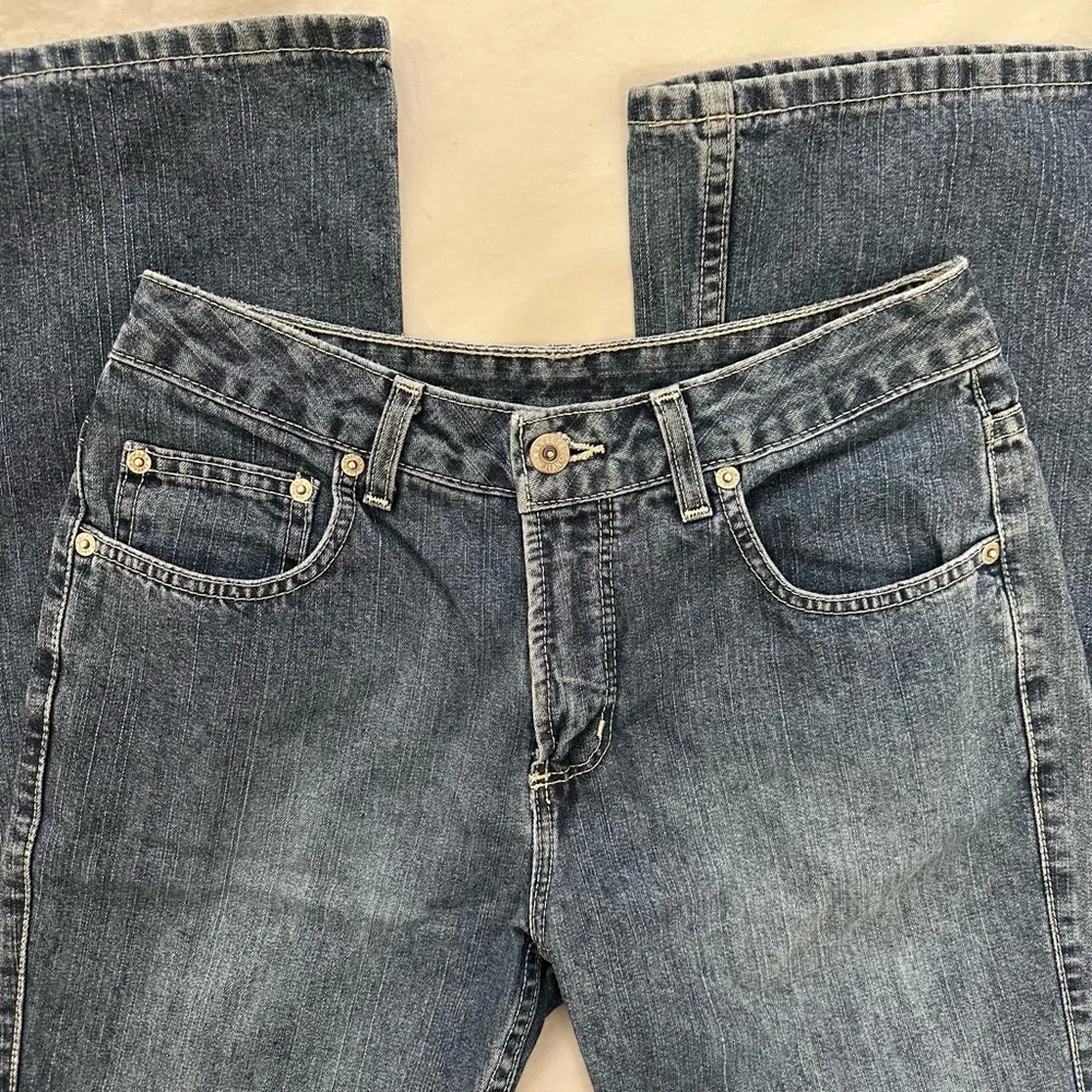 Anage Women's Straight Leg Blue Jeans - Picture 2 of 4